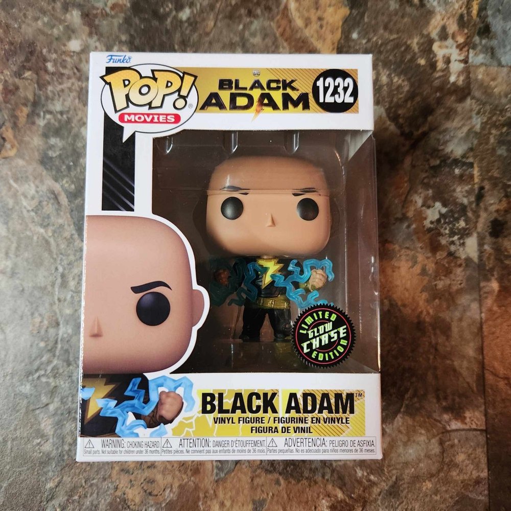Funko Pop Black Adam Glow in the Dark CHASE 1232 w/ soft protector